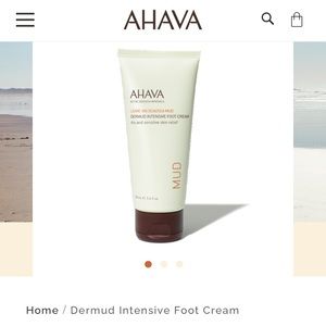 NWT Ahava Dermud Intensive Foot Cream Dead Sea Mud